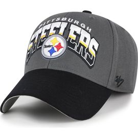 '47 Men's '47 Charcoal Pittsburgh Steelers Split Block MVP Adjustable Hat 