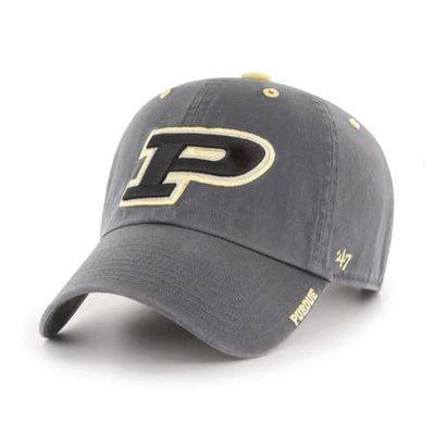 '47 Men's '47 Charcoal Purdue Boilermakers Ice Clean Up Adjustable Hat 