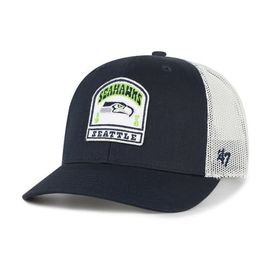 '47 Men's '47 College Navy Seattle Seahawks Headstone Trucker Adjustable Hat 