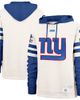 '47 Men's '47 Cream New York Giants Split Zone Cornerback Duo Lacer Hoodie  - 1