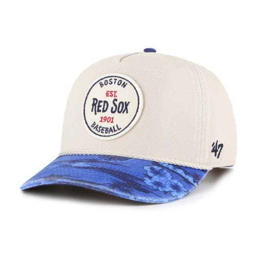 '47 Men's '47 Cream/Navy Boston Red Sox Fiji Rope Hitch Adjustable Hat 