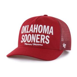 '47 Men's '47 Crimson Oklahoma Sooners Contemporary Hitch Trucker Adjustable Hat 