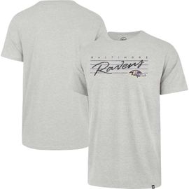 '47 Men's '47 Gray Baltimore Ravens Downburst Franklin T-Shirt 