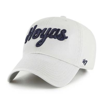 '47 Men's '47 Gray Georgetown Hoyas Clean Up Adjustable Hat 