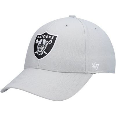 '47 Men's '47 Gray Las Vegas Raiders MVP Adjustable Hat 
