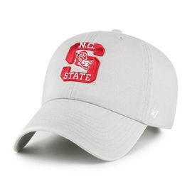 '47 Men's '47 Gray NC State Wolfpack Vault Clean Up Adjustable Hat 