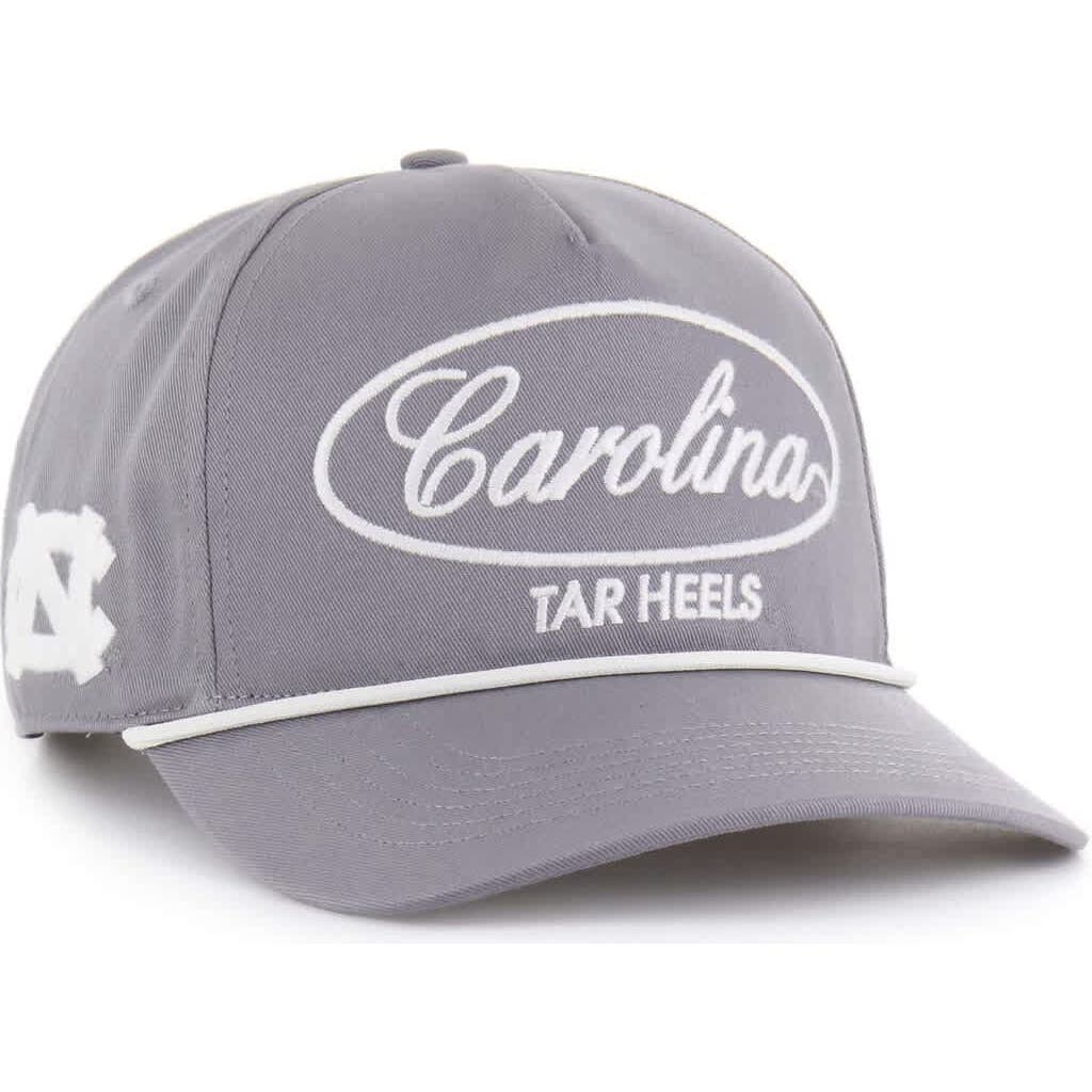 '47 Men's '47 Gray North Carolina Tar Heels Contemporary Basics Foundational Rope Hitch Adjustable Hat 