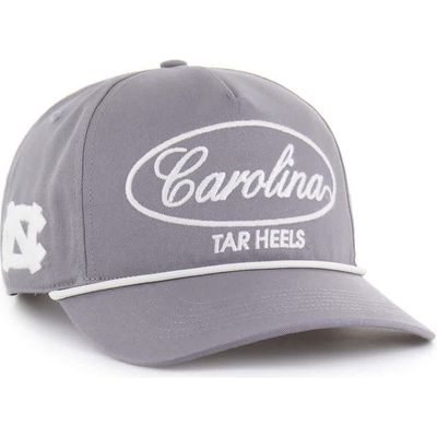 '47 Men's '47 Gray North Carolina Tar Heels Contemporary Basics Foundational Rope Hitch Adjustable Hat 