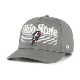 '47 Men's '47 Gray Ohio State Buckeyes Script Fade Hitch Adjustable Hat 