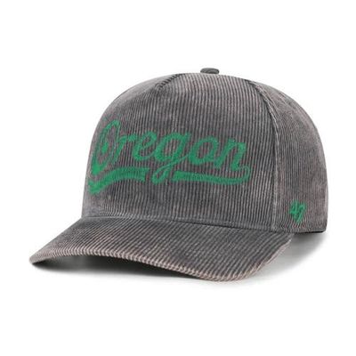 '47 Men's '47 Gray Oregon Ducks Reclaim Snow Wash Corduroy Hitch Adjustable Hat 