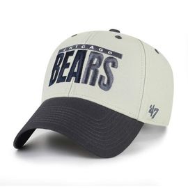 '47 Men's '47 Gray/Black Chicago Bears Half Block Text MVP Adjustable Hat 
