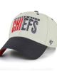 '47 Men's '47 Gray/Black Kansas City Chiefs Half Block Text MVP Adjustable Hat  - 1