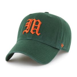 '47 Men's '47 Green Miami Hurricanes Vault Clean Up Adjustable Hat 