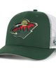 '47 Men's '47 Green/White Minnesota Wild Logo Trucker Adjustable Hat  - 1