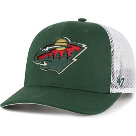 '47 Men's '47 Green/White Minnesota Wild Logo Trucker Adjustable Hat 