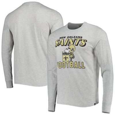 '47 Men's '47 Heathered Gray New Orleans Saints Dozer Franklin Long Sleeve T-Shirt 