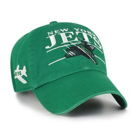 '47 Men's '47 Kelly Green New York Jets Throwback Graphic Clean Up Adjustable Hat 