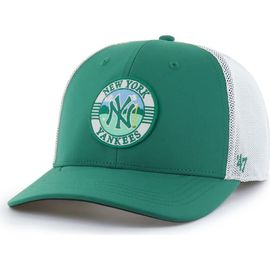 '47 Men's '47 Kelly Green/White New York Yankees Elevated Greens Adjustable Trucker Hat 