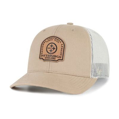 '47 Men's '47 Khaki Pittsburgh Steelers Bonehide Trucker Adjustable Hat 