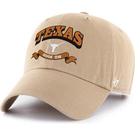 '47 Men's '47 Khaki Texas Longhorns Region Clean Up Adjustable Hat 