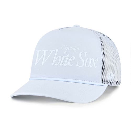 '47 Men's '47 Light Blue Chicago White Sox Foundation Script Hitch Adjustable Trucker Hat 