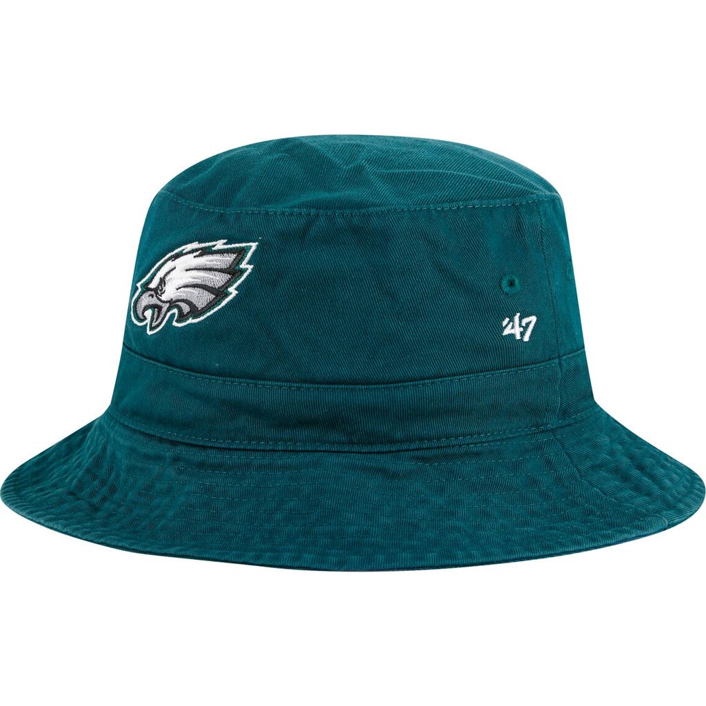 '47 Men's '47 Midnight Green Philadelphia Eagles Primary Bucket Hat 