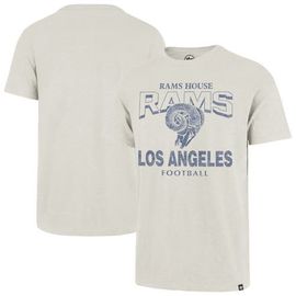 '47 Men's '47 Natural Los Angeles Rams Head On Scrum Slub T-Shirt 