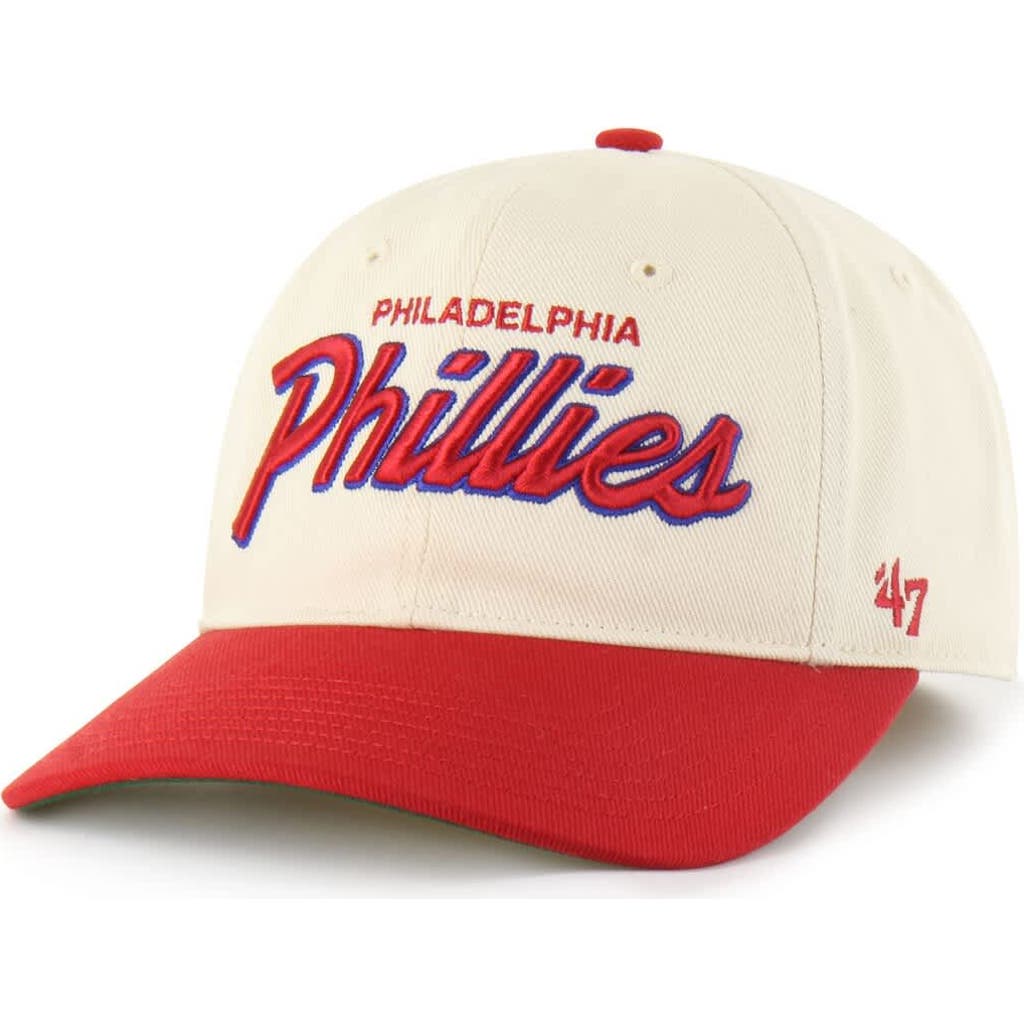 '47 Men's '47 Natural Philadelphia Phillies Crosstown Franchise Fitted Hat 