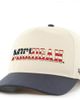 '47 Men's '47 Natural/Navy Michigan Wolverines Americana Flag Hitch Adjustable Hat  - 1