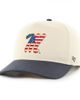 '47 Men's '47 Natural/Navy Ole Miss Rebels Americana Flag Hitch Adjustable Hat  - 1
