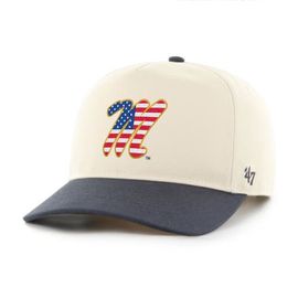 '47 Men's '47 Natural/Navy Ole Miss Rebels Americana Flag Hitch Adjustable Hat 