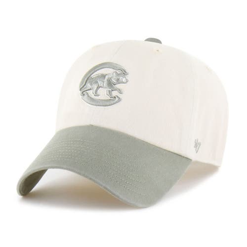 '47 Men's '47 Natural/Olive Chicago Cubs Two-Tone Fashion Clean Up Adjustable Hat 