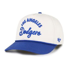 '47 Men's '47 Natural/Royal Los Angeles Dodgers Rope Script Hitch Adjustable Hat 