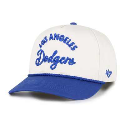 '47 Men's '47 Natural/Royal Los Angeles Dodgers Rope Script Hitch Adjustable Hat 