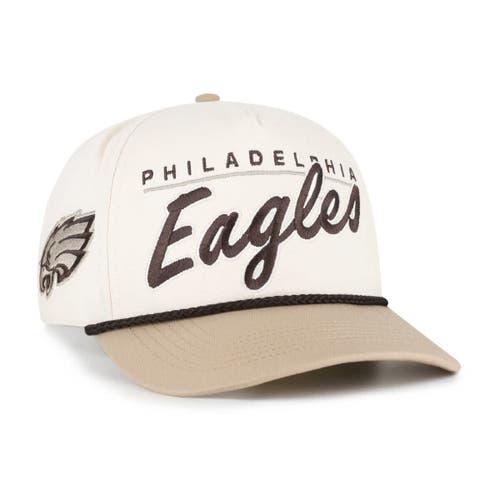 '47 Men's '47 Natural/Tan Philadelphia Eagles Neutral Terrain Hitch Rope Adjustable Hat 