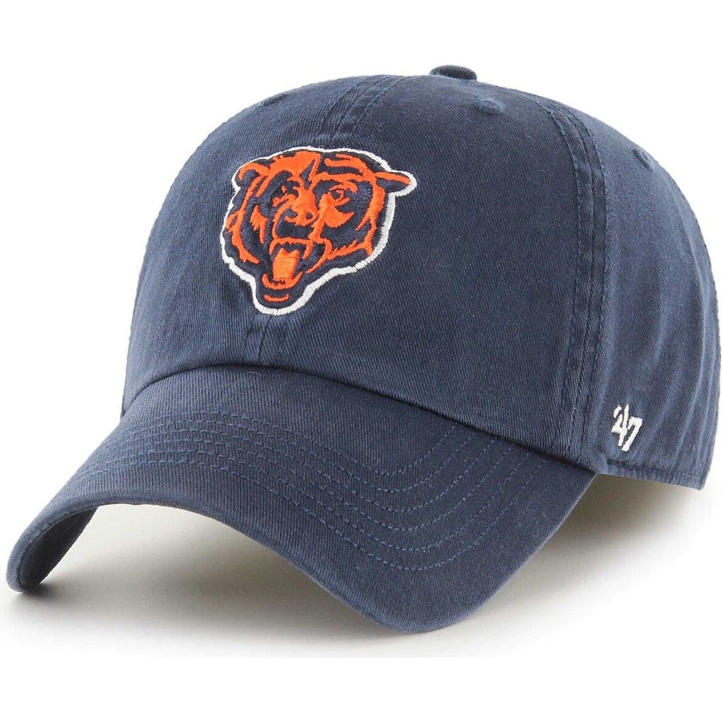 '47 Men's '47 Navy Chicago Bears Franchise Logo Fitted Hat 