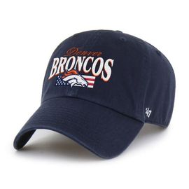 '47 Men's '47 Navy Denver Broncos American Flag Clean Up Adjustable Hat 