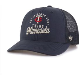 '47 Men's '47 Navy Minnesota Twins Pitstop Trucker Adjustable Hat 