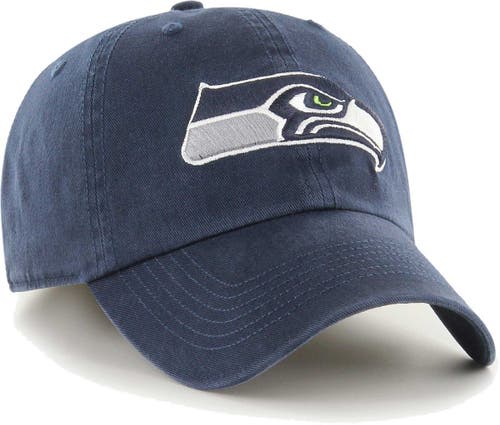 '47 Men's '47 Navy Seattle Seahawks Franchise Logo Fitted Hat 