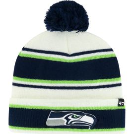 '47 Men's '47 Navy Seattle Seahawks Powerline Cuffed Knit Hat with Pom 