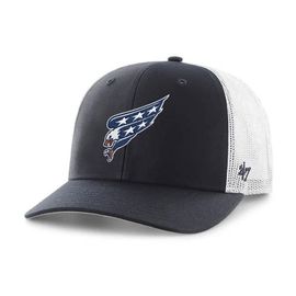 '47 Men's '47 Navy/White Washington Capitals Logo Trucker Adjustable Hat 