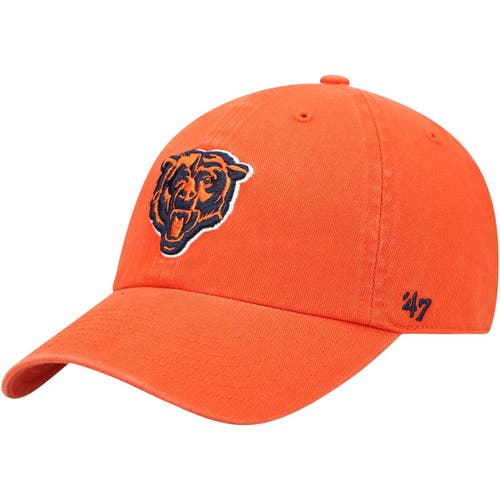'47 Men's '47 Orange Chicago Bears Secondary Clean Up Adjustable Hat 