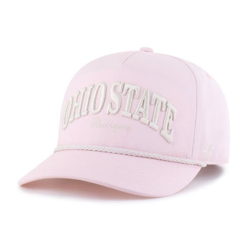 '47 Men's '47 Pink Ohio State Buckeyes Gelato Hitch Adjustable Hat 