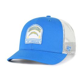 '47 Men's '47 Powder Blue Los Angeles Chargers Headstone Trucker Adjustable Hat 