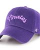'47 Men's '47 Purple ECU Pirates Powder Purple Tonal Script Clean Up Adjustable Hat  - 1