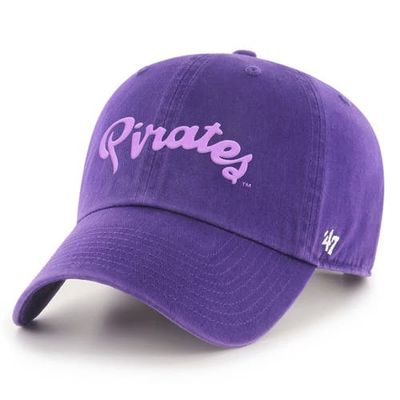 '47 Men's '47 Purple ECU Pirates Powder Purple Tonal Script Clean Up Adjustable Hat 
