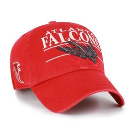 '47 Men's '47 Red Atlanta Falcons Throwback Graphic Clean Up Adjustable Hat 