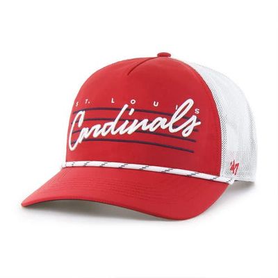'47 Men's '47 Red St. Louis Cardinals Brrr Downburst Mesh Hitch Adjustable Hat 