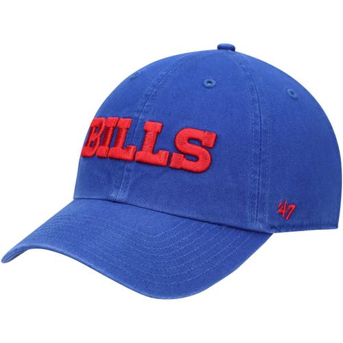 '47 Men's '47 Royal Buffalo Bills Clean Up Script Adjustable Hat 
