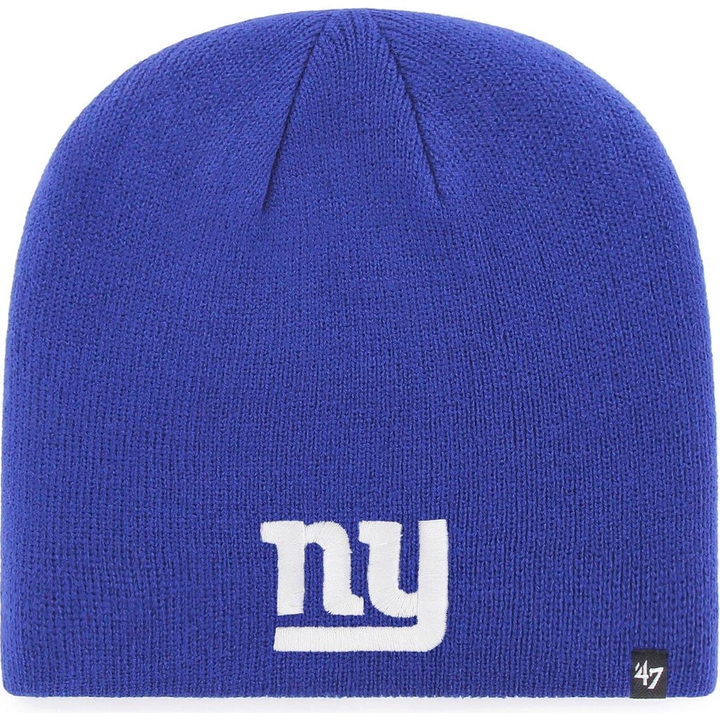 '47 Men's '47 Royal New York Giants Primary Logo Knit Beanie 